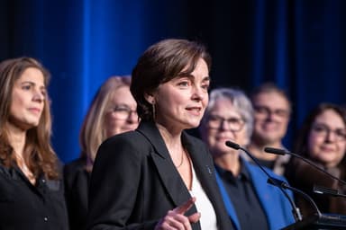 Course à la direction de la CAQ | Christine Fréchette attaque les « vieux partis »