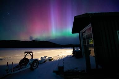 En images | Des aurores boréales illuminent le ciel du Québec